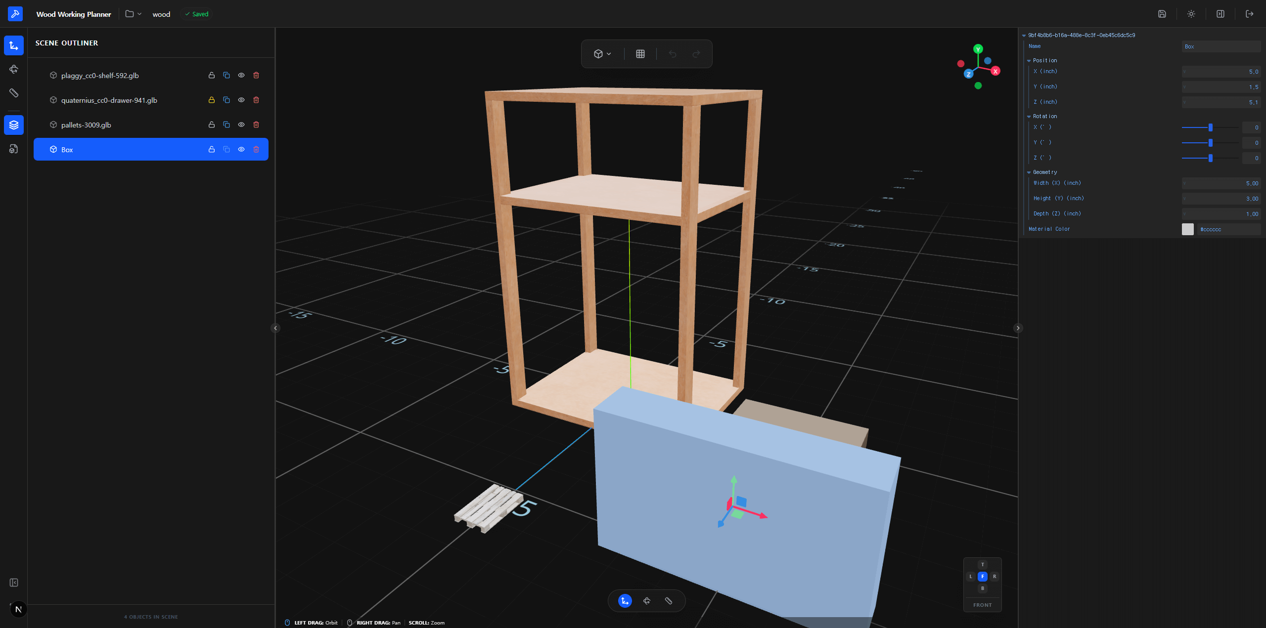WoodDrafts Interface - After